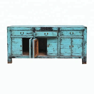 oriental distressed storage furniture for stores use