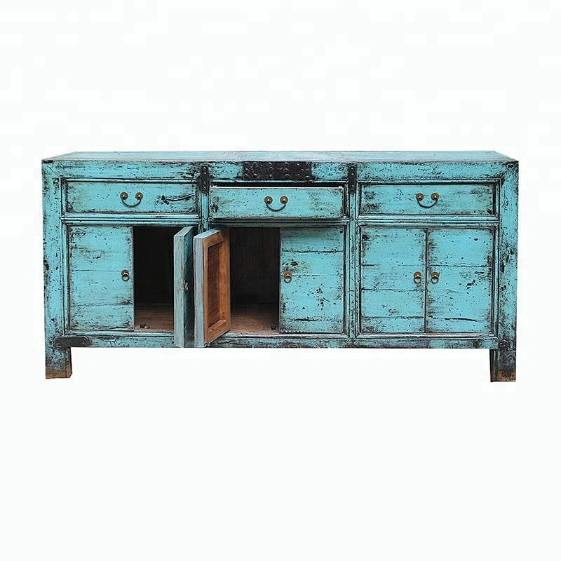oriental distressed storage furniture for stores use