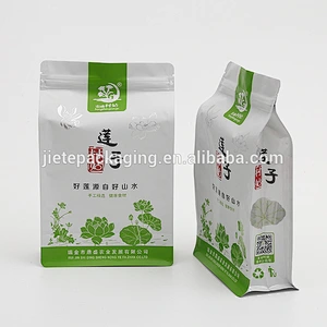 Stand up ziplock pouch food packaging PE plastic bag