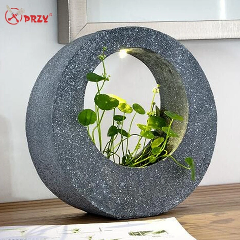 Simple geometric Nordic Resin flower pot Mold silicone creative Cement Solar Light decorations Molds