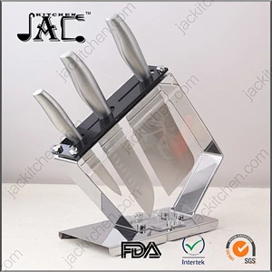 Royalty Line Stainless Steel Knife Set with Acrylic Stand
