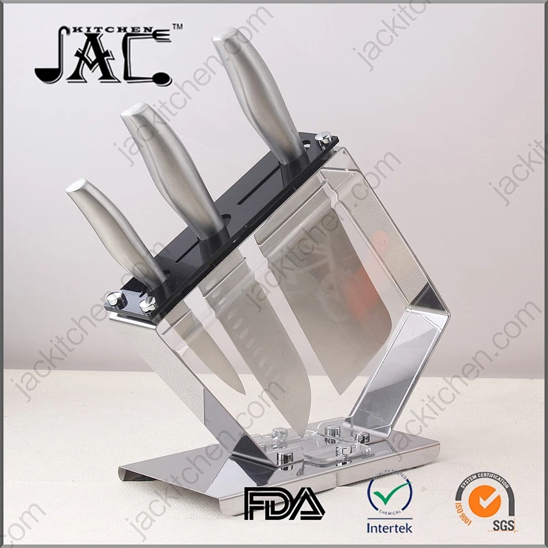 Royalty Line Stainless Steel Knife Set with Acrylic Stand