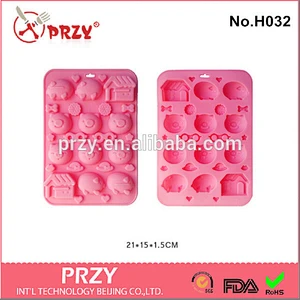 silicone kitty cat chocolate mold tray / silicone icing mold tray