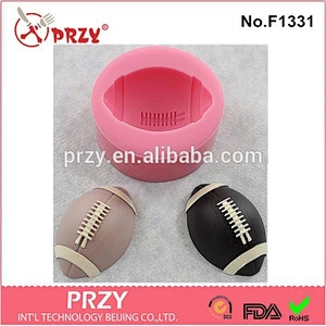 2015 newest food grade custom football silicone molds