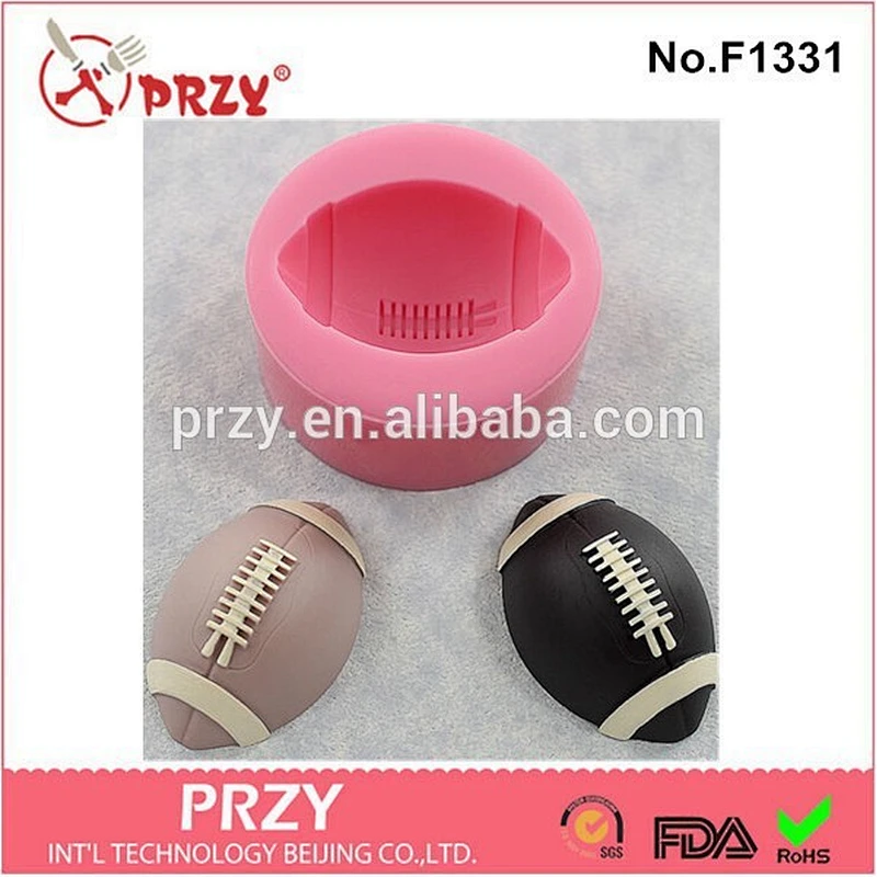 2015 newest food grade custom football silicone molds