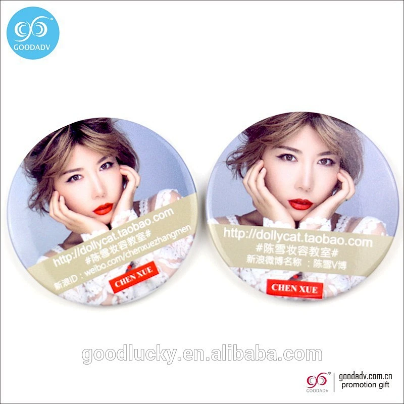 mini pocket circle mirror with round shape
