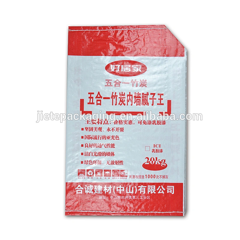 50kg bag size of cement, putty with valve port