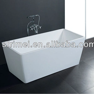 Classic Freestanding Best Acrylic Soaking Bathtub Small  Rectangle Bathtub