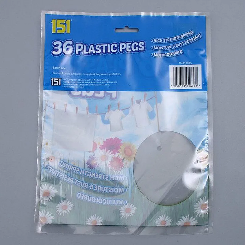 Custom wholesale and transparent self-styled PE bags are used for clothing clamps