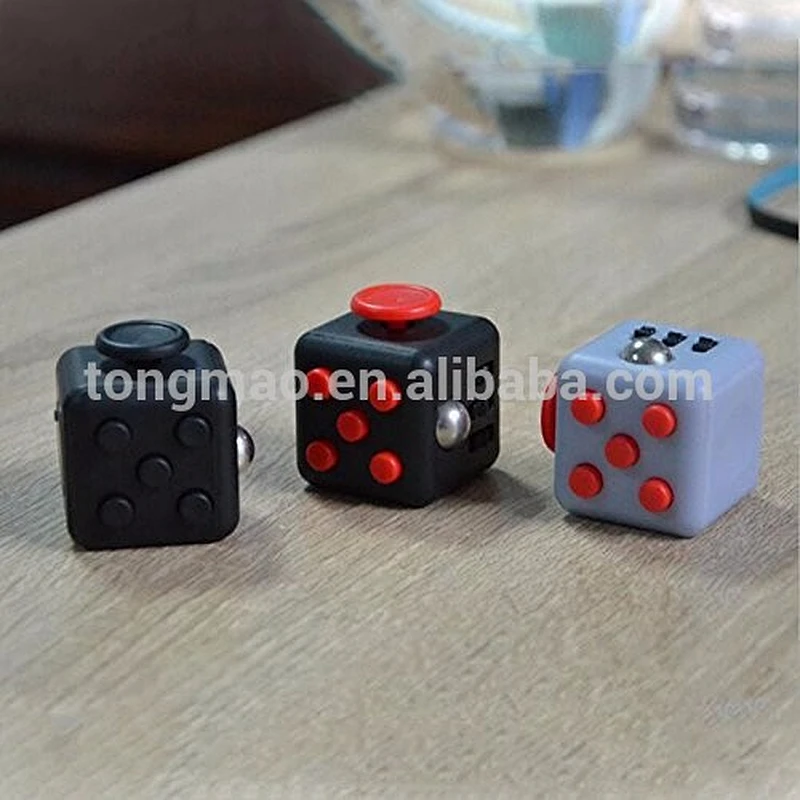 Hand Spinner Fidget Cube With Button Anti Irritability Toy