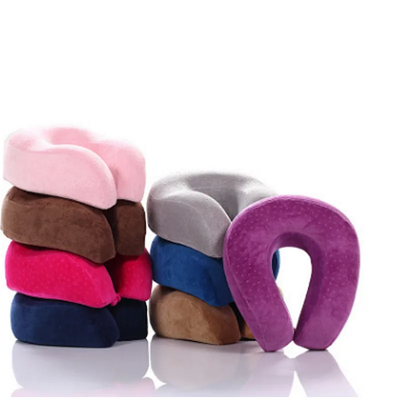 New Unique Health Care Comfort Breathable U shape Memory Foam sleeping travel Nap Neck Multifunctional Pillow