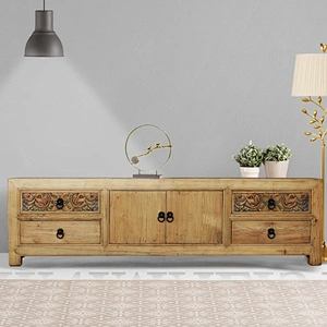 Chinese traditional carving alter table caving elm TV cabinet
