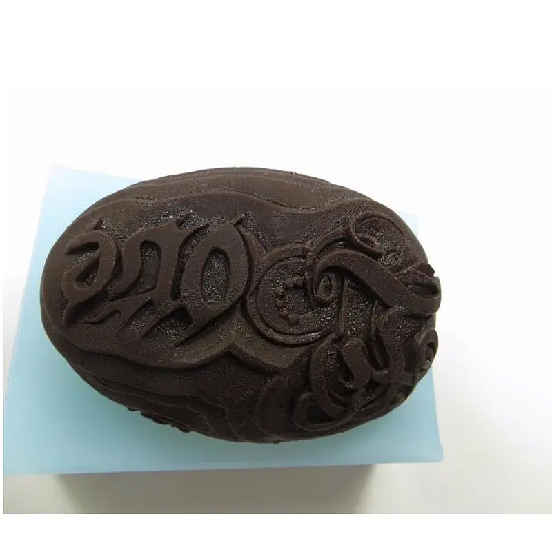 QT0042 Silicone oval retro flower pattern soap Mould handmade silicone Candle mold przy