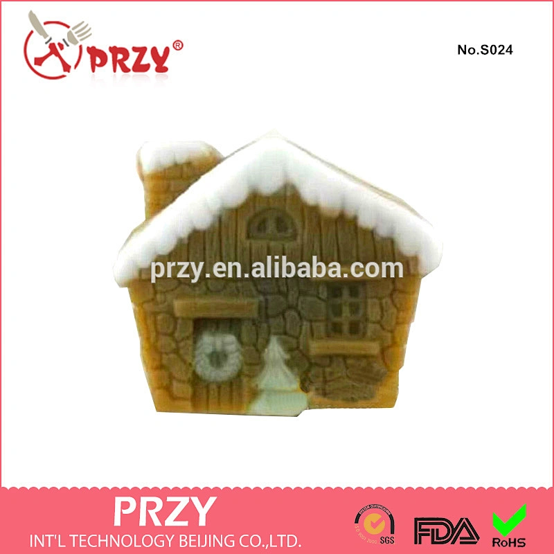 silicone christmas house soap molds