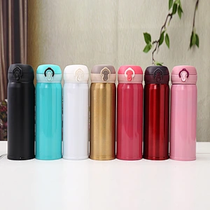 Promotional hot sale bounce cup candy color vacuum flask 500ml for student