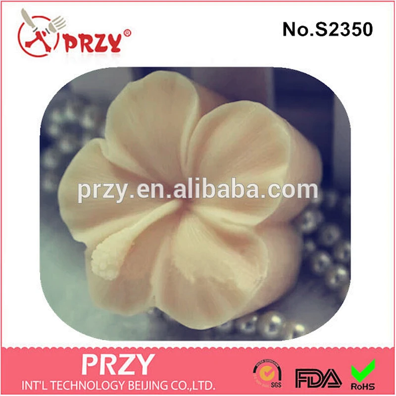 Przy S2350 High quality silicone hibiscus soap mould