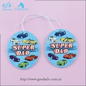 promotional customized design car air freshener ,paper air freshener