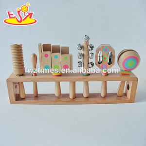 wholesale educational wooden toy drum set for kids W07A108