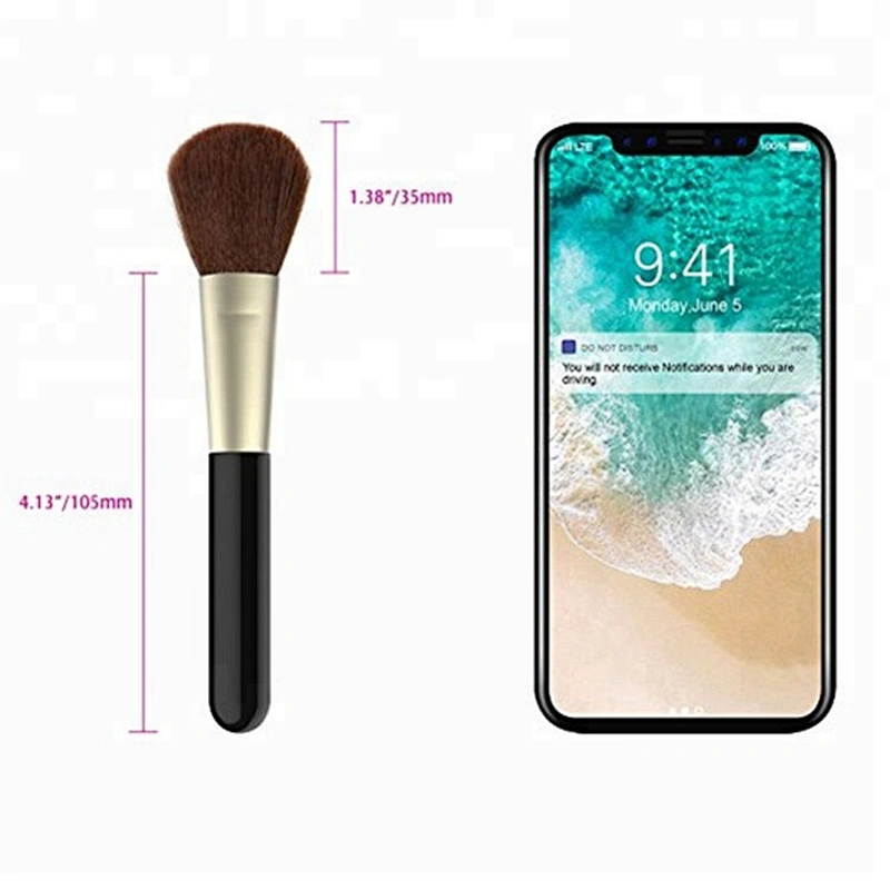 High quality mini portable flat blush brush private label pocket makeup brush