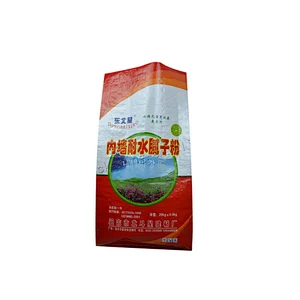 Moisture proof bopp laminated white pp woven cement bag for interior wall putty powder