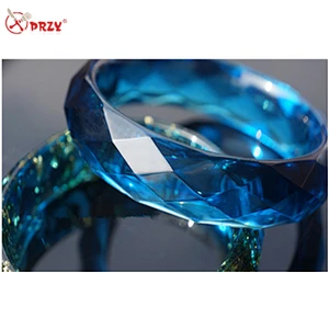 DIY diamond face Bracelet mould Crystal Jewelry Epoxy mold Dried Flower bracelet Molds