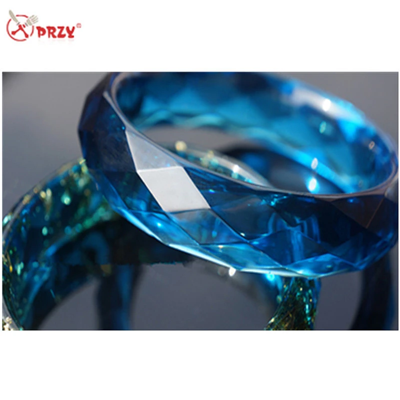 DIY diamond face Bracelet mould Crystal Jewelry Epoxy mold Dried Flower bracelet Molds