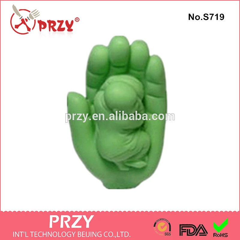 Bergamot young monk handmade soap mold kids silicone mold
