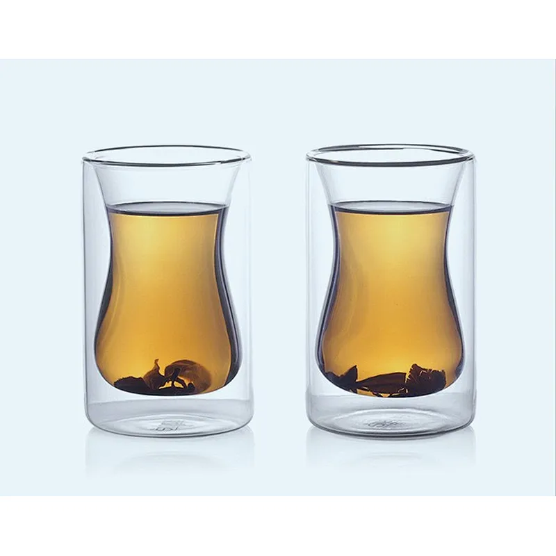 2018 special National wind double wall glass whiskey infuser cup