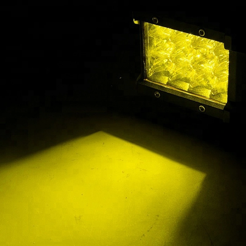 Wholesale 18W 36W Triple Row White Yellow Off Road 4x4 LED Work Lights for 12V cars Jeeps Trucks