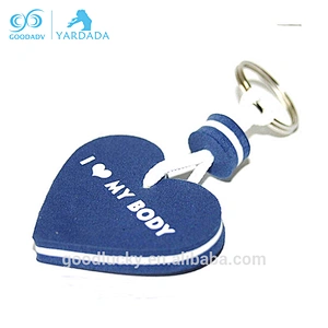 Cheap printing house shape eva keychain with custom