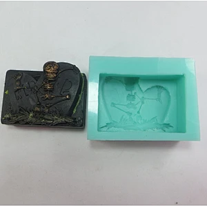 skeleton Silicone Soap Mold Halloween mold PRZY