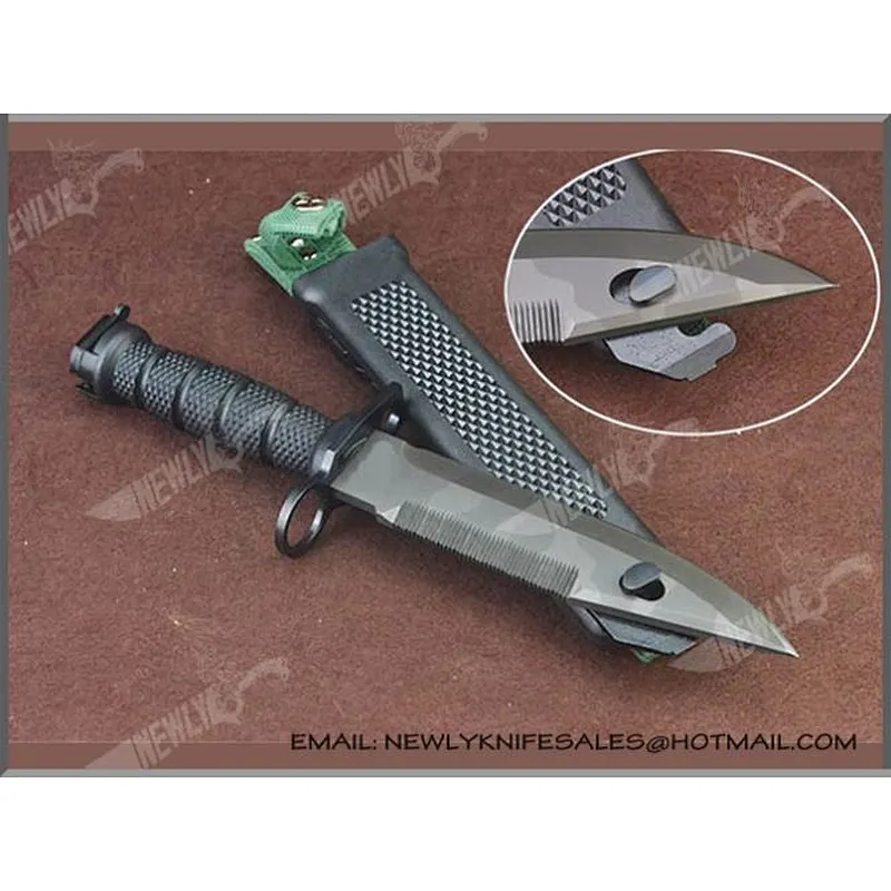 Hot Sales Stainless Steel Tactical Knife With Wood Handle