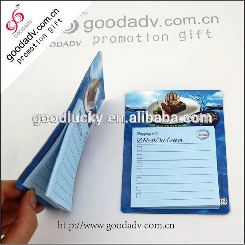 Christmas souvenir promotional gift fridge magnet note pad