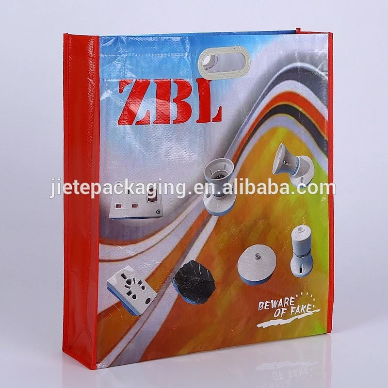 Custom low price laminated color printing non woven bag for shopping