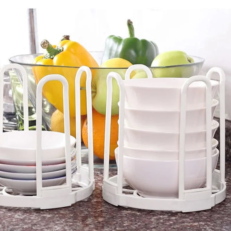 Wholesale  kitchen double cabinet plastic dish rack