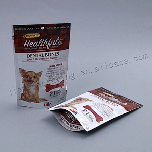 Factory supply 170g vacuum plastic dog feed packaging bag