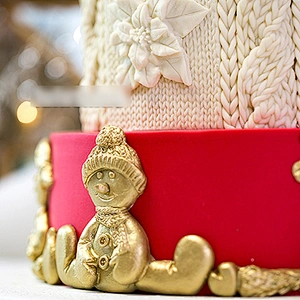 S9061 Silicone molds Christmas Series fondant Cake Silicone Mold Winter sweater Woolen knit pattern moulds for cake decorations