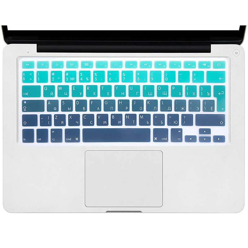 Hot Ombre Design Russian Silicone Computer Keyboard Dust Cover  for Macbook Pro 13/15
