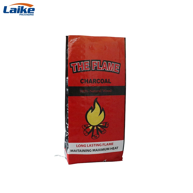 Israel BBQ charcoal bag 5kg ,pp woven charcoal packaging bag 2kg 4kg 10kg for sale