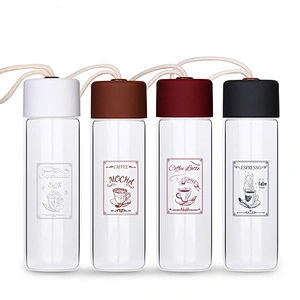 2018 China Wholesale High Quality Borosilicate Glass Customized Printing Mug for Easy to Take