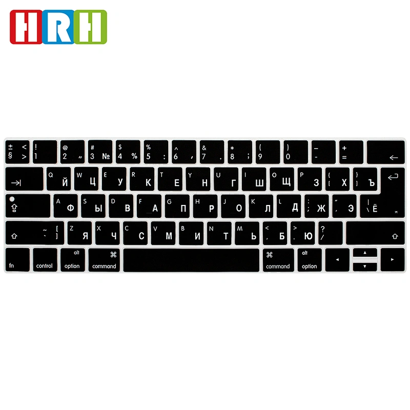 Arabic,russian,Swiss Language silicone keyboard skin  Protector Skin cover keyboard For Macbook New Pro 13  US/UK