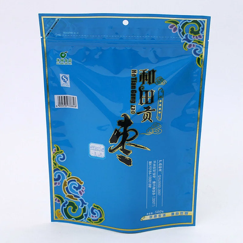 The custom color printing PE bag is used for jujube packaging