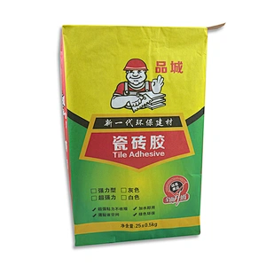 The cube valve mouth kraft paper bag for cement mortar packaging