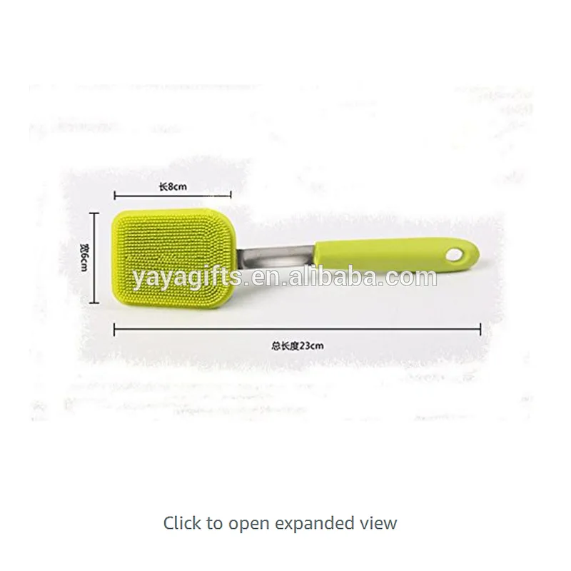 Multipurpose Antibacterial silicone scrubber with handle for Dishwashing
