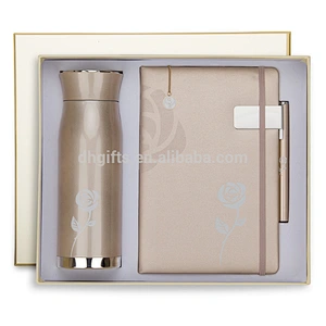 Wholesale Guangzhou factory manufactory insulation cup +pen+notebook+Bookmark for business man use