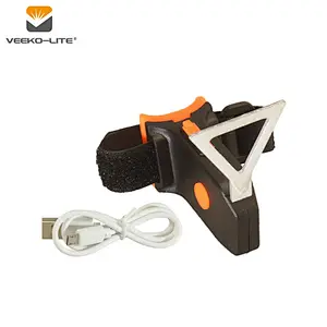 Seatpost Bicycle Light Triangle Warning  Light USB Rechargeable 2018