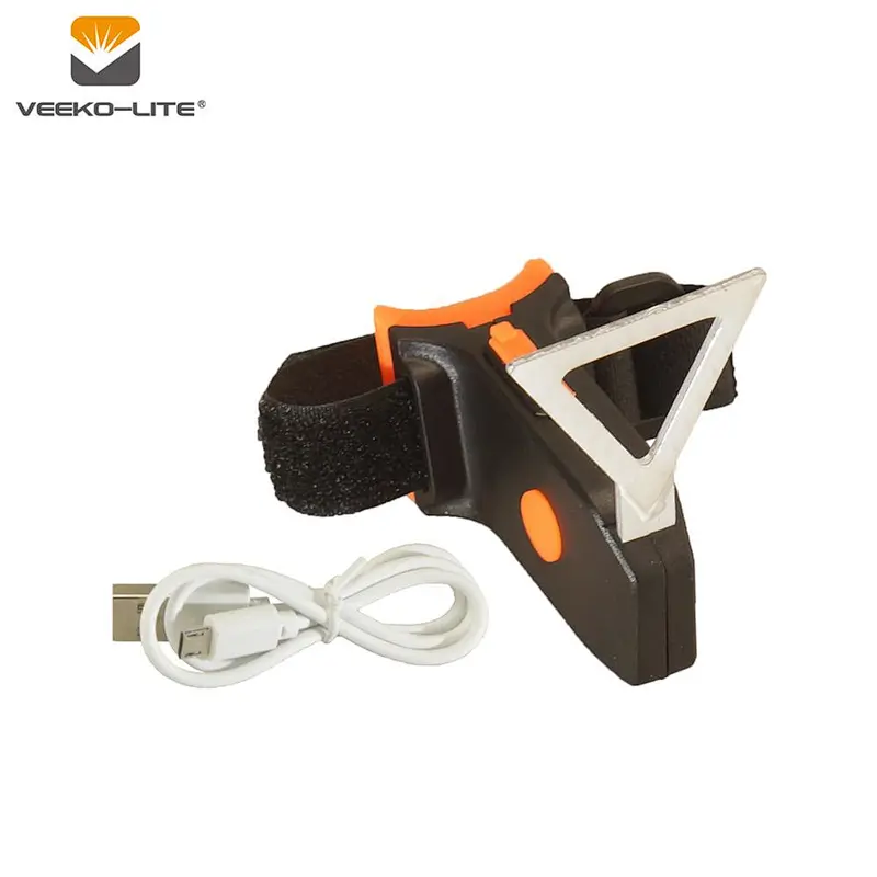 Seatpost Bicycle Light Triangle Warning  Light USB Rechargeable 2018
