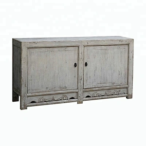 oriental antique rustic distressed living room buffet furniture