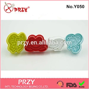 Eco-friendly Y050 animal shape fondant cake mold decoration