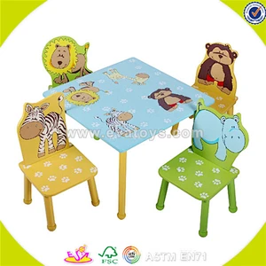 Wholesale top quality kids study wooden writing table useful children wooden writing table W08G087